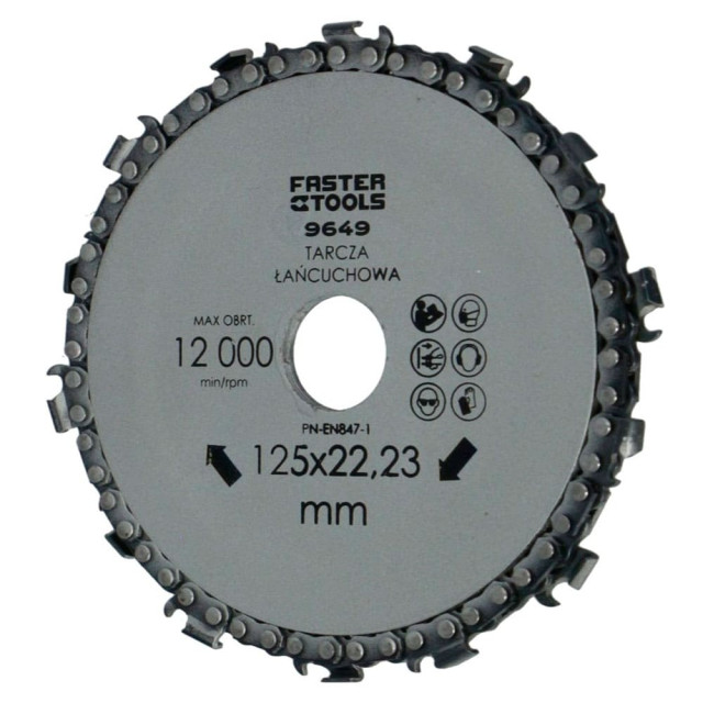 Диск пильный Faster Tools 9649 по дереву 125*22.23 мм