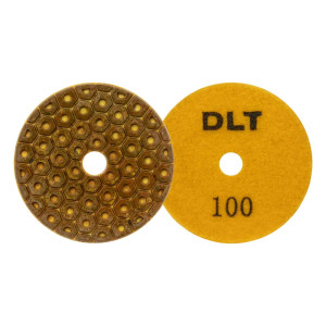 Круг алмазный шлифовальный DLT №10 Р100 гибкий для сухой шлифовки 100 мм