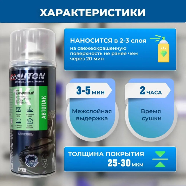 Лак для тонировки фонарей AUTON ATN-A70158 черный 520 мл