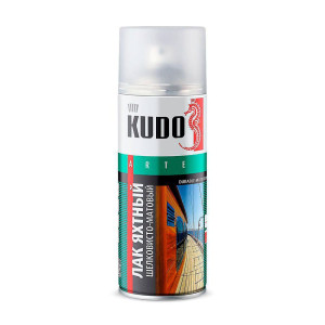 Лак яхтный Kudo KU-9005 универсальный шелковисто-матовый 520 мл