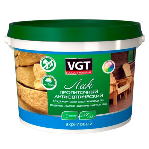 Лак VGT пропиточный антисептический дуб светло-серый 2.2 кг