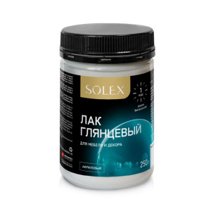 Лак Solex для мебели глянцевый 0.25 кг