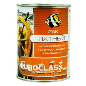Лак Euroclass алкидно-уретановый яхтный 1.8 кг