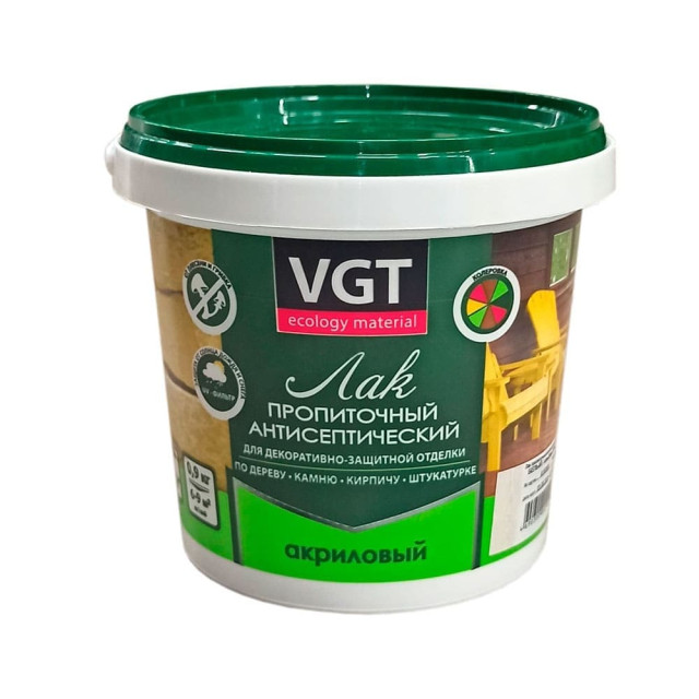 Лак VGT пропиточный антисептический палисандр 0.9 кг