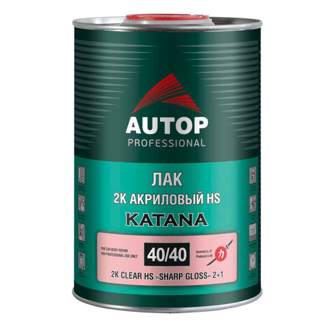 Лак Autop 2К HS Острый блеск Katana ATP-CR40/40-1 1 л