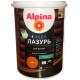 Лак Alpina Аква Лазурь для дерева тик 0.9 л