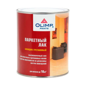 Лак паркетный Olimp полуматовый 0.9 л