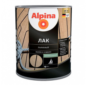 Лак Alpina палубный шелковисто-матовый бесцветный 2 л