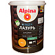 Лак Alpina Аква Лазурь 948106683 для дерева орех 0.9 л