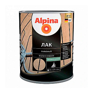 Лак Alpina палубный шелковисто-матовый бесцветный 0.75 л