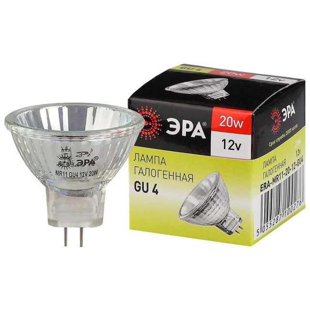 Лампа галогенная Эра C0027361 GU4-MR11-20W-12V-30CL софит 20Вт нейтральный