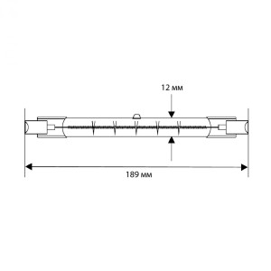 Лампа галогенная Camelion 2938 J189 1000W R7s 189 мм 220V линейная
