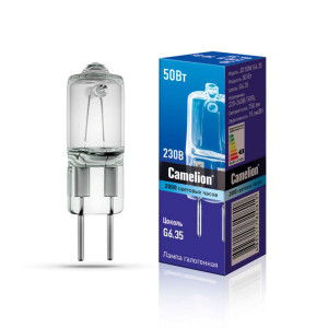 Лампа галогенная Camelion 5204 JD 50W G6.35 220V без рефлектора