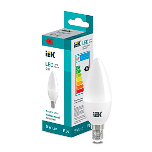 Лампа светодиодная IEK LED LL-I-С37-5-230-40-E14 свеча 400lm 4000K