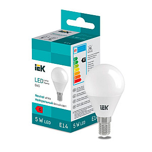 Лампа светодиодная IEK LED LL-I-G45-5-230-40-E14 шарик 400lm 4000K