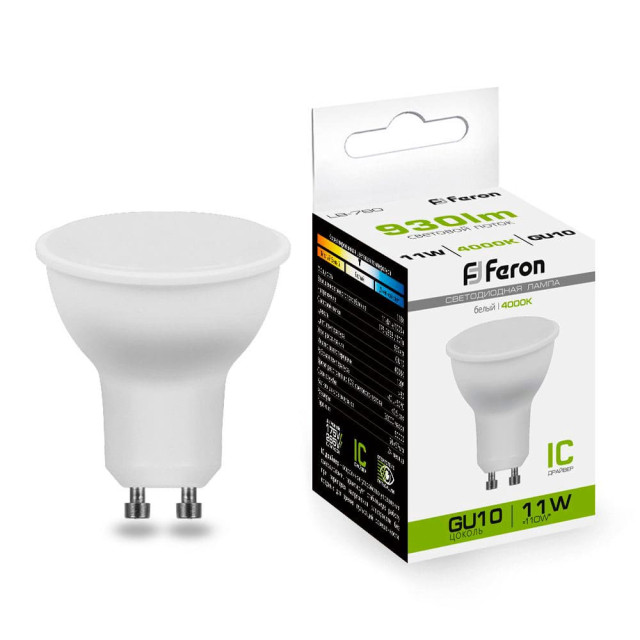 Лампа светодиодная Feron LB-760 38141 11W 230V GU10 4000K MR16