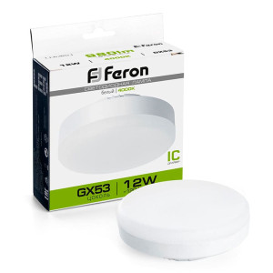 Лампа светодиодная Feron LB-453 25835 12W 230V GX53 4000K для натяжных потолков