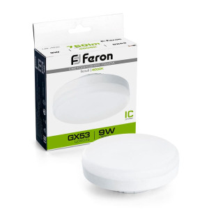 Лампа светодиодная Feron LB-452 25829 9W 230V GX53 4000K для натяжных потолков