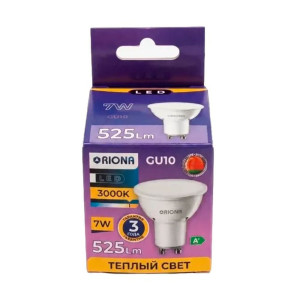 Лампа светодиодная Riona LED MR16 7W 3000K GU10