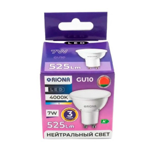 Лампа светодиодная Riona LED MR16 7W 4000K GU10
