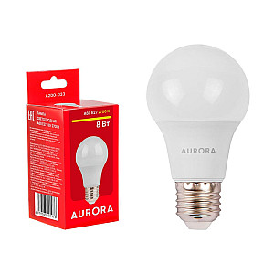 Лампа светодиодная Aurora Стандарт A200-033 A60 8Вт 230В E27 2700K