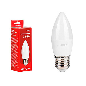 Лампа светодиодная Aurora A200-049 C37 Свеча 7.5Вт 230В E27 4500K