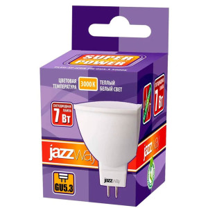 Лампа Jazzway PLED-SP JCDR 7w 3000K GU5.3