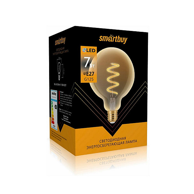 Лампа светодиодная SmartBuy SBL-G125art-7-30К-Е27 Led ART