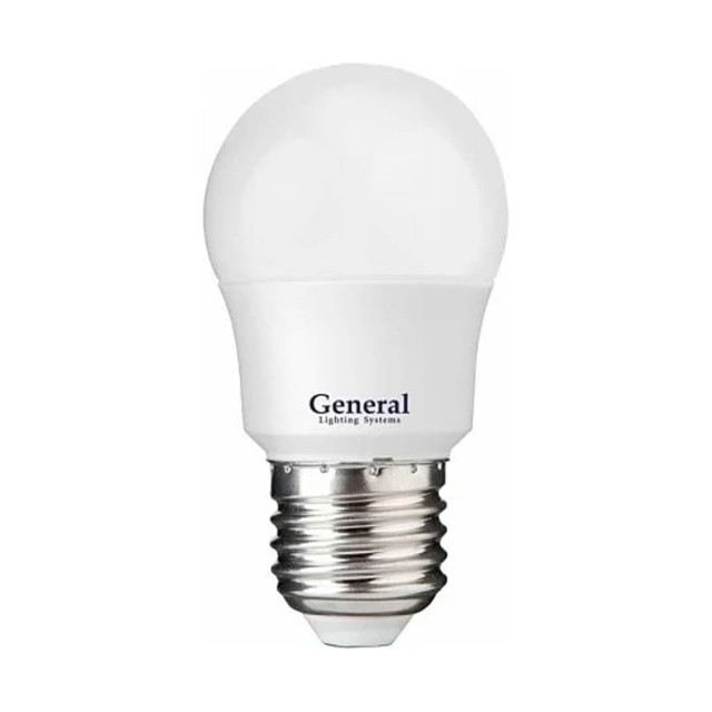 Лампа светодиодная General GLDEN-G45F-B-7-230-Е27-4000К