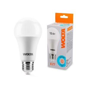 Лампа светодиодная Wolta 25W60BL15E27 A60 15Вт 1300лм 6500К Е27