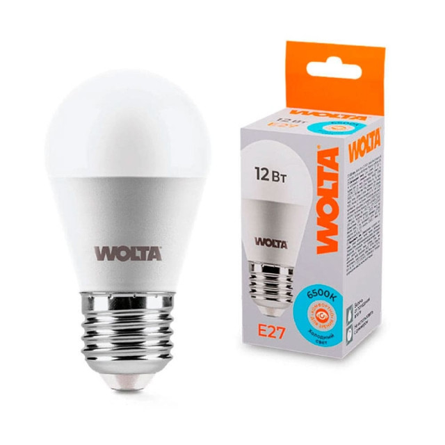 Лампа светодиодная Wolta 25W45GL12E27 G45 12Вт 1050лм 6500К Е27