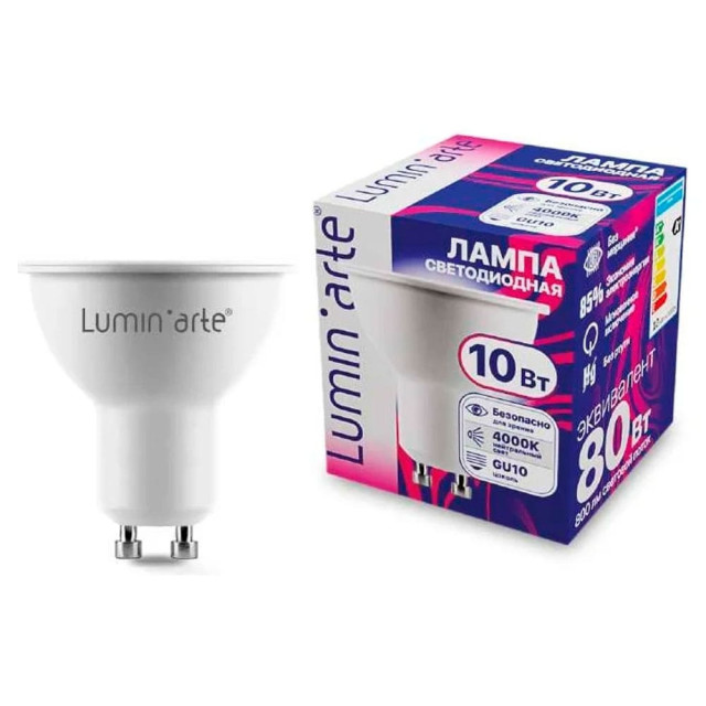 Лампа светодиодная Lumin'arte LSTD-PAR16-10W4KGU10 LSTD-PAR16-10W4KGU10 10Вт 4000K GU10