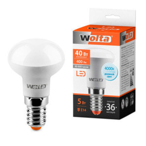 Лампа светодиодная Wolta 25S39R5E14 LED5-R39-4000К-E14