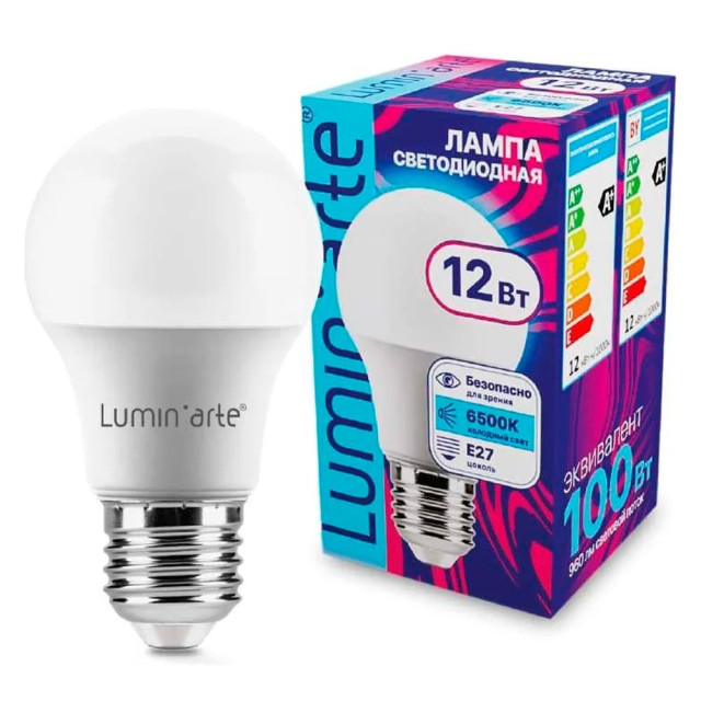 Лампа светодиодная Lumin'arte LSTD-A60-12W6KE27 LSTD-A60 12Bт 6500К Е27