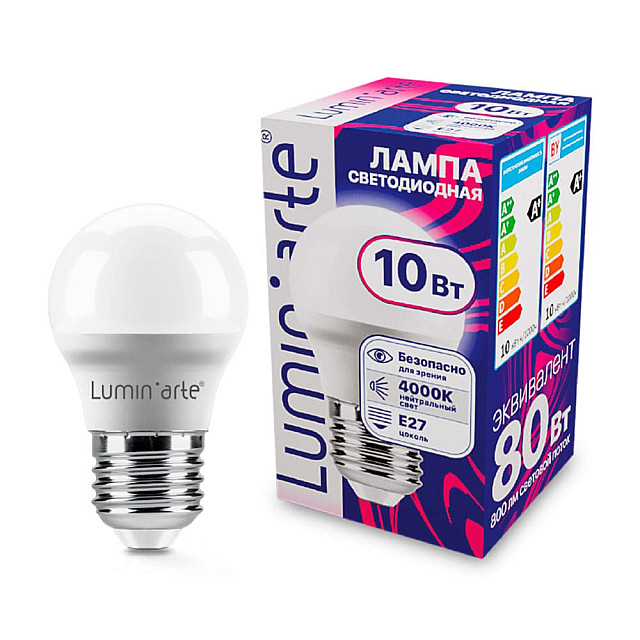 Лампа светодиодная Lumin'arte LSTD-G45-10W4KE27 LSTD-G45 10Вт 4000K E27