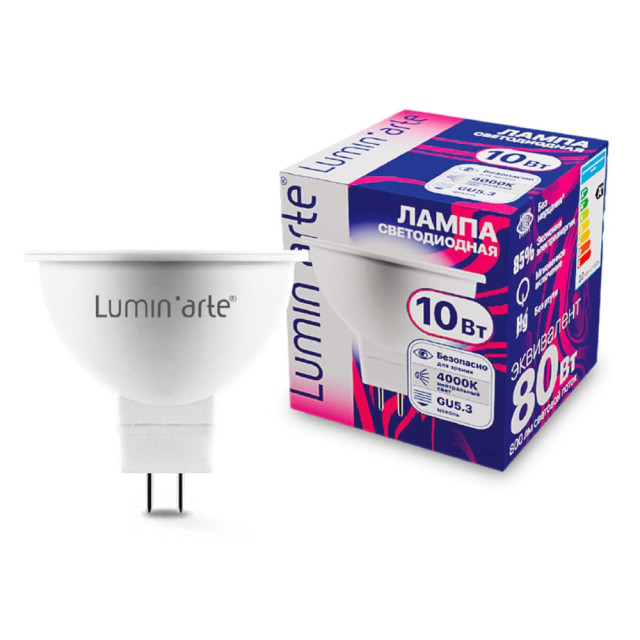 Лампа светодиодная Lumin'arte LSTD-MR16-10W4KGU5.3 LSTD-MR16 10Вт 4000K GU5.3