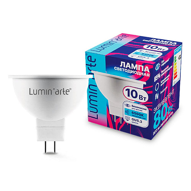 Лампа светодиодная Lumin'arte LSTD-MR16-10W6KGU5.3 LSTD-MR16 10Вт 6500K GU5.3