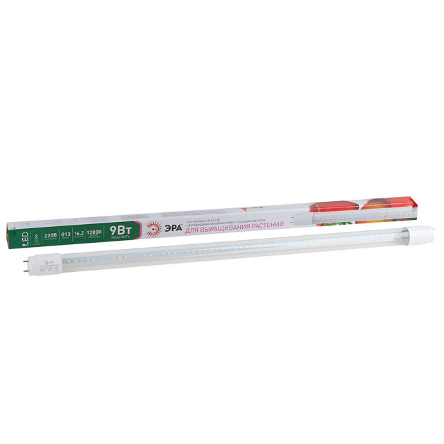 Лампа светодиодная Эра LED FITO-9W-Ra90-Т8-G13-NL Б0042988 полного спектра 600 мм