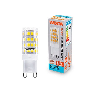 Лампа светодиодная Wolta WSTD-JCD-5W6KG9-C 5Вт 6500K G9
