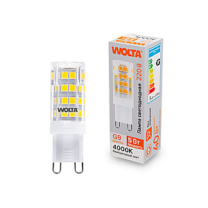 Лампа светодиодная Wolta WSTD-JCD-5W4KG9-C 5Вт 4000K G9