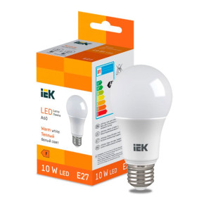 Лампа светодиодная IEK LED LL-I-A60-10-230-30-E27 груша 950lm 3000K