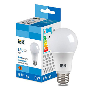 Лампа светодиодная IEK LED LL-I-A60-8-230-65-E27 груша 710lm 6500K