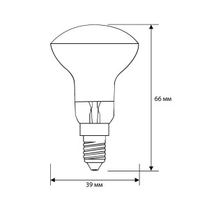 Лампа накаливания Camelion 8976 MIC зеркальная 30 R39 E14