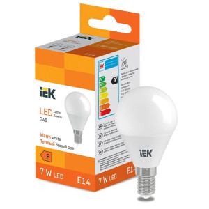 Лампа светодиодная IEK LED LL-I-G45-7-230-30-E14 шарик 600lm 3000K