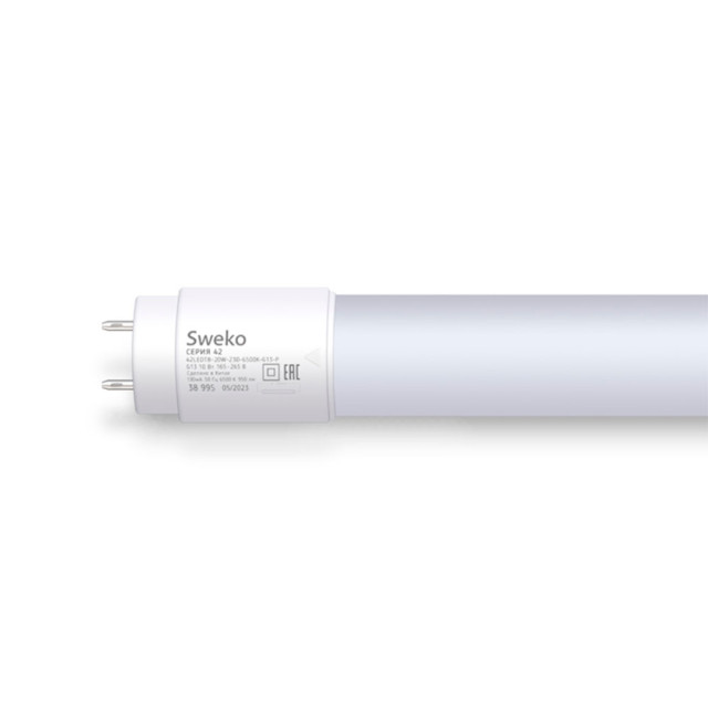 Лампа светодиодная Sweko 38995 Т8 42 серия 42LEDT8-20W-230-6500K-G13-P