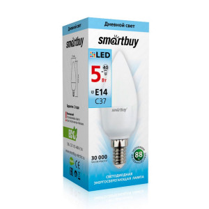 Лампа светодиодная SmartBuy SBL-C37-05-40K-E14 Led