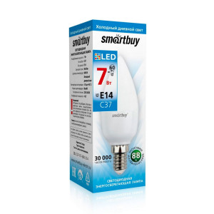 Лампа светодиодная SmartBuy SBL-С37-07-40К-Е14 Led