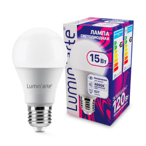 Лампа светодиодная Lumin'arte LSTD-A60 15Вт 4000K E27