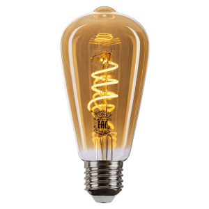 Лампа светодиодная TDM Electric Винтаж SQ0340-0344 золотистая ST64 со спиралью 4Вт 230В 2700К E27 конус