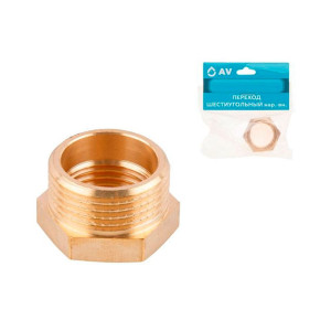 Футорка AV Engineering AVE305005 шестиугольный наружная-внутренняя резьба 1